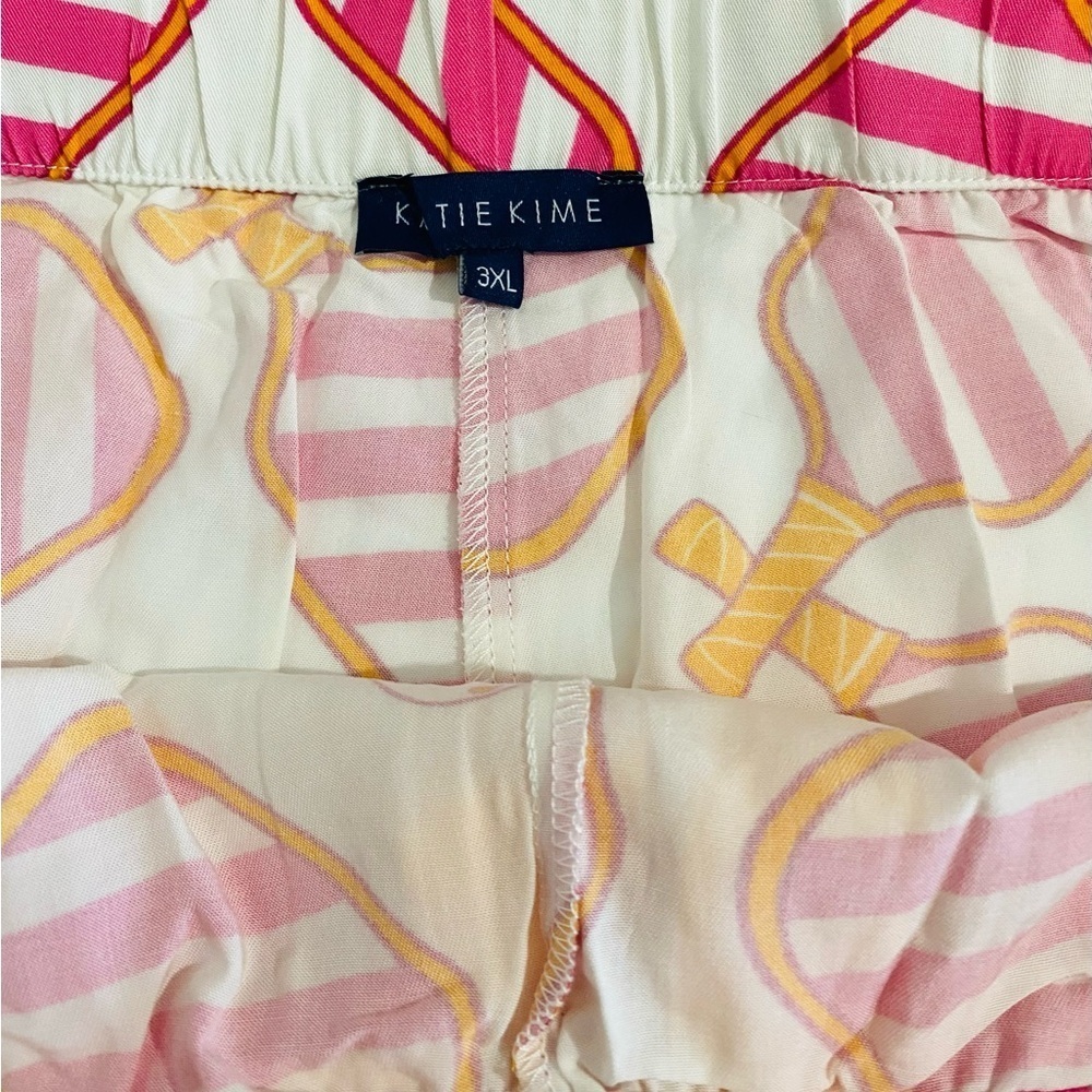 New Katie Kime Pickleball Novelty Print Pajama Short Set NWOT Size 3XL / 2XL - Picture 13 of 16